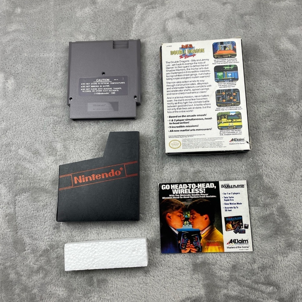 Double Dragon II Nintendo NES Authentic Original Tested Vintage Video Game CIB - Picture 3 of 12